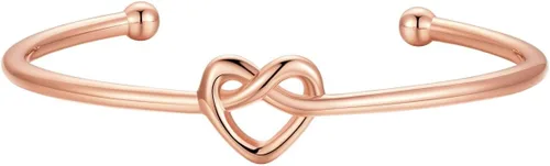 Vista 19 de U7 delicado brazalete de puño simple de platino bañado en oro real de 18K, joyería moderna. A. Oro básico