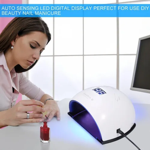 Vista 5 de FILFEEL Lámpara LED de secado de uñas de 48 W, herramientas de arte de uñas para curado de esmalte de uñas con sensor inteligente herramienta