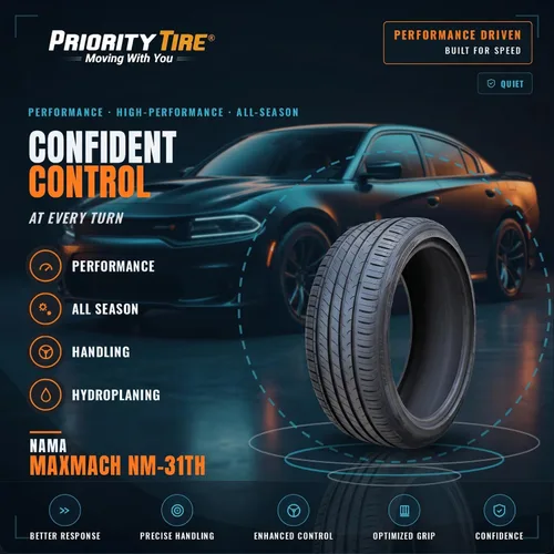 Vista 2 de Nama Maxmach NM-31TH - Neumático radial de alto rendimiento para automóvil de pasajeros para todas las estaciones 245/40R17 245/40ZR17 245/40/17