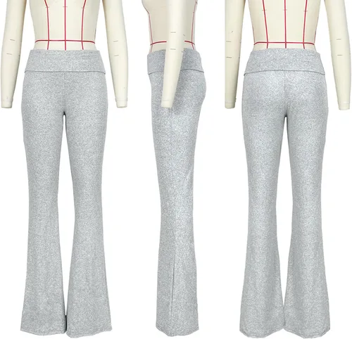 Vista 5 de PRIVIMIX Leggings acampanados de cintura baja para mujer, pantalones de yoga con corte de bota, pantalones deportivos