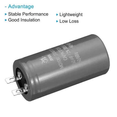 Vista 4 de PATIKIL Condensador de arranque del motor, 2 unidades 50uf 300V 50/60Hz CD60 condensador de arranque para aire acondicionado, motor eléctrico
