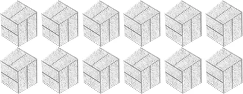 Vista 5 de of 12 Hexagonal Foam Panels Soundproof Wall Acoustics Tiles Polyester Texture Suitable for Studios Home Soundproof Silver/Gray