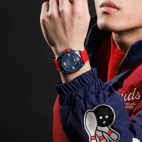 Vista 6 de NAVIFORCE Reloj impermeable para hombres, mujeres, niños y niñas, analógico, militar, deportivo, unisex, correa de silicona