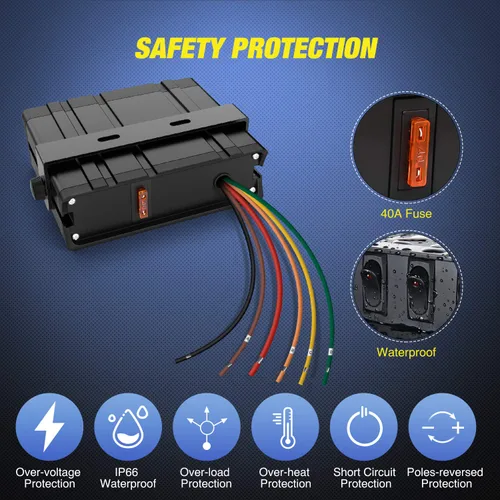 Vista 5 de Nilight Caja de Interruptores Basculantes de 4 Posiciones Panel de Conmutación SPST 12V 24V 20A 40Amp Máx para Automóviles Coches Vehículos Barcos
