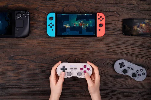 Vista 8 de 8Bitdo Sn30 Pro Wireless Bluetooth Controller, Hall Effect Joystick Update, Retro Gamepad for SwitchSwitch 2, PC, Steam Deck, Android, Raspberry PI