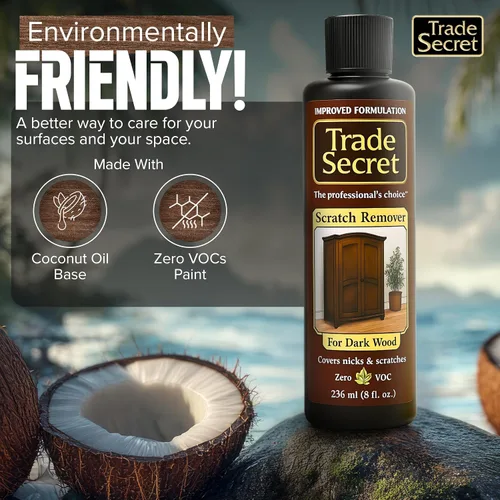 Vista 5 de Trade Secret Removedor de arañazos de madera oscura para muebles y pisos, 8 Tonos de madera oscura