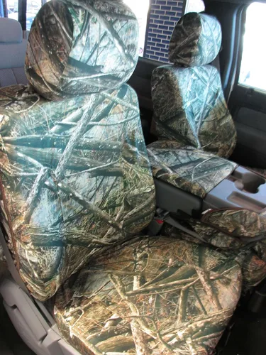 Vista 3 de Durafit Seat Covers, F480-XD3-C- Ford F150-F550 XL y Lariat 40/20/40 Asiento dividido con consola central de apertura en XD3 Camo Endura
