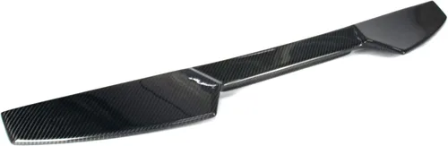 Vista 3 de Compatible con 2016-2020 Civic 10th 2D Coupé Alerón de techo trasero tipo R Fibra de carbono