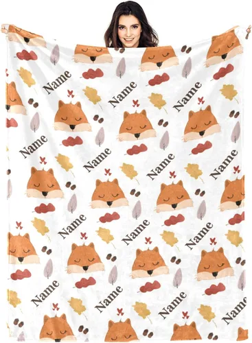 Vista 13 de Manta personalizada divertida para amantes de los gatos, manta con nombre personalizado con bonito regalo de gato para personas que aman a