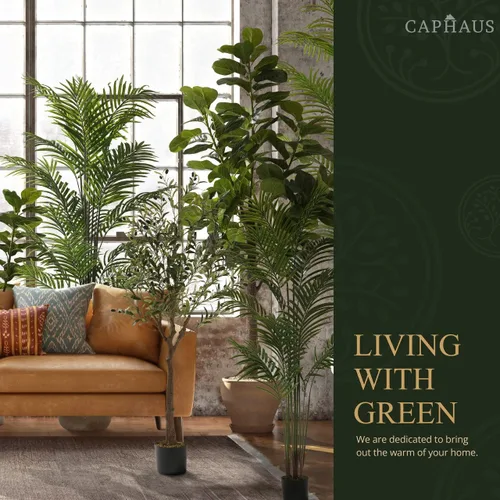 Vista 9 de Fencer Wire Juego de 2 árboles de cedro artificial de 3 pies y 36 pulgadas, plantas artificiales naturales para macetas exteriores, resistente a