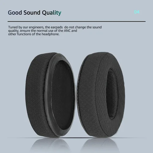 Vista 5 de Almohadillas de repuesto especializadas para auriculares Sennheiser, se adapta a HD4.50BT/HD4.50/HD4.50BTNC/HD458BT/HD450/HD450BT, almohadilla