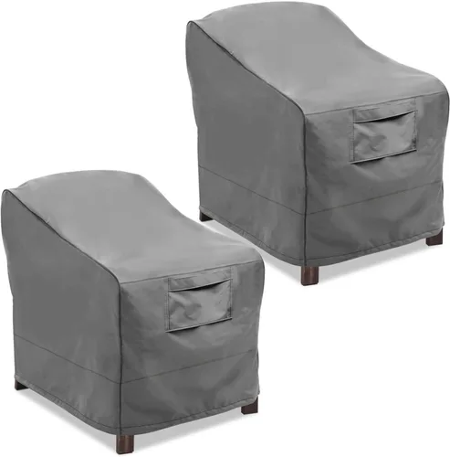 Vista 14 de Vailge Funda de sofá biplaza para banco de patio de 2 plazas, 100% impermeable, funda para muebles de patio con ventilación de aire, tamaño S beige