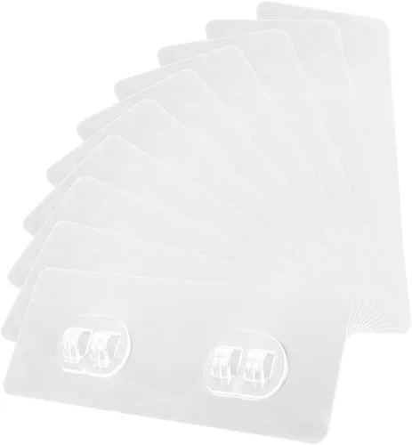 Vista 8 de Ipetboom Organizador de baño, 10 ganchos adhesivos para estante de ducha, organizador de ducha adhesivo, gancho de repuesto, perforador de baño