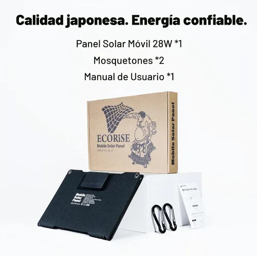 Vista 9 de Cargador de panel solar de 28 W, cargador solar portátil plegable con USB-C y salidas USB-A duales para teléfonos, tabletas, bancos de energía