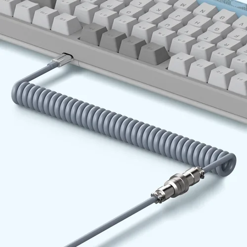 Vista 8 de MAGIC-REFINER AK873 Teclado para juegos, retroiluminación LED arcoíris, intercambiable en caliente, teclado PBT, diseño TKL del 75%, teclado