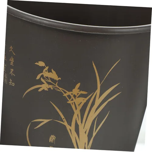Vista 3 de 3 Sets Plastic Orchid Planter Pots with Saucers, Indoor Planters for Home