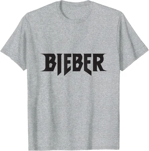 Vista 4 de Justin Bieber Camiseta negra con logotipo Bieber S