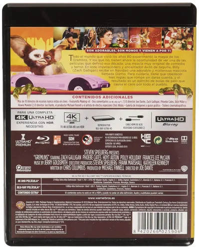 Vista 2 de Gremlins 4k 4k Ultra Hd Blu-Ray Non USA Format