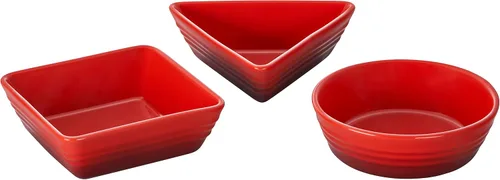 Vista 4 de Le Creuset - Set de 3 platos para tapas de cerámica, Marsella Marseille
