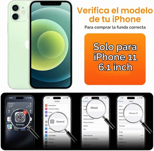 Vista 2 de CellEver - Funda de silicona resistente para iPhone 11 [protección de cámara] [revestimiento antiaceite] protección militar contra caídas