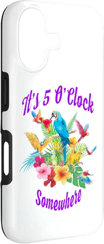 Vista 3 de It's 5 O'clock Somewhere Parrot Margarita Case for iPhone 17