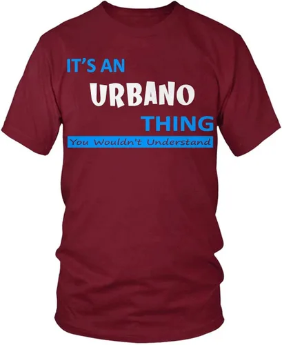 Vista 4 de Urbano Shirt for Men Women, Family Reunion T Shirt, Urbano Family Crest Hoodie Long Sleeve Tee Shirt Sweatshirt Black Navy S - 4 XL T323