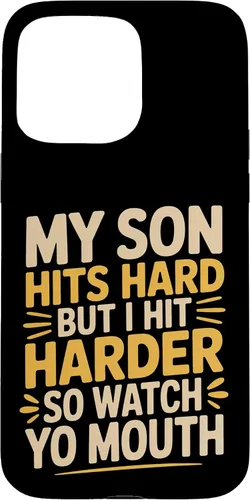 Vista 30 de My Son Hits Hard But I Hit Harder So Watch Yo Mouth - Case for iPhone XR