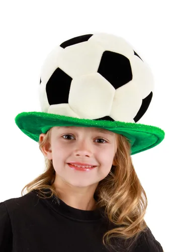 Vista 2 de Sombrero de Disfraz de Balón de Fútbol Ajustable Multicolor