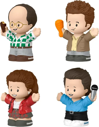Vista 4 de Little People Collector Seinfeld TV Series Edición especial en caja de regalo para adultos y fanáticos, 4 figuras