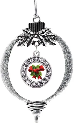 Vista 31 de Inspired Silver - Adorno de cromosoma 21 con dije de círculo de plata con joyas de circonita cúbica