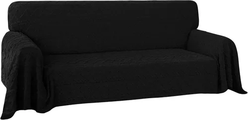 Vista 19 de Easy-Going Funda de Sofá para Silla de 80 x 102 Pulgadas Feliz Navidad, Funda de Terciopelo Jacquard para Sofá de 1 Cojín, Fundas Seccionales