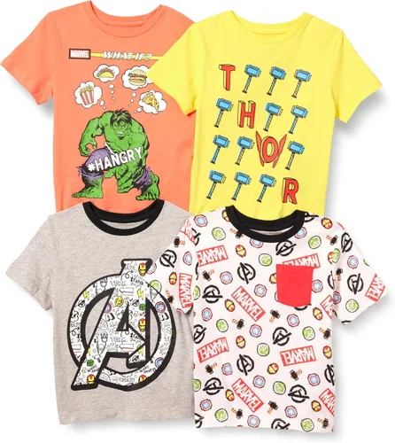 Vista 25 de Amazon Essentials Disney Marvel Star Wars Camisetas de manga corta para niños y bebés (anteriormente Spotted Zebra), Multipacks