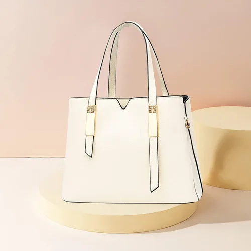 Vista 3 de NICOLE & DORIS Bolsos de mano para mujer, elegantes bolsos de hombro con asa superior, bolsos cruzados para mujer, bolso de trabajo de piel sintética