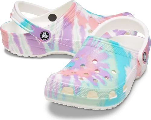 Vista 7 de Crocs - Zuecos clásicos de teñido anudado unisex para adultos