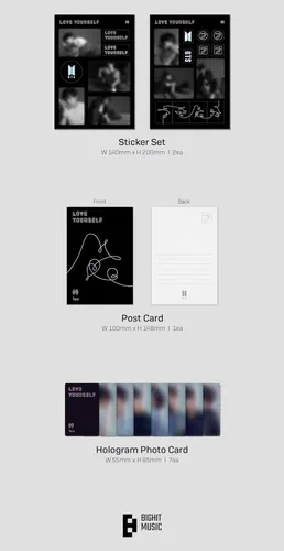 Vista 4 de Ámate a ti mismo: Álbum Tear BTS [LP ver.]+Beneficios de pre-pedido+Regalos inspirados en BolsVos K-POP