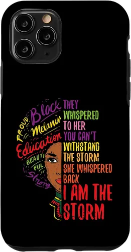 Vista 29 de I Am The Storm BLM Melanin Women African Black History Pride Case for iPhone 17