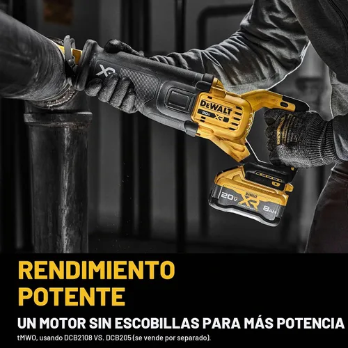 Vista 6 de DEWALT Kit de sierra recíproca inalámbrica XR de 20 V MAX XR POWERPACK con batería y cargador incluidos (DCS384WW1)