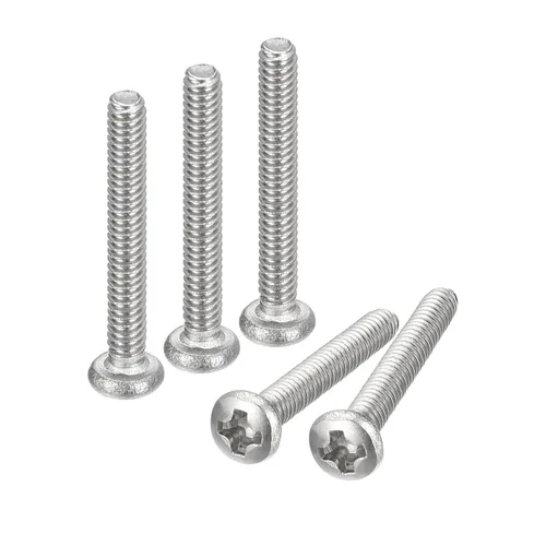 Vista 33 de uxcell Tornillos de máquina de cabeza redonda de 1/4-20x1, tornillo de acero inoxidable 304 18-8, accionamiento Phillips, totalmente roscado
