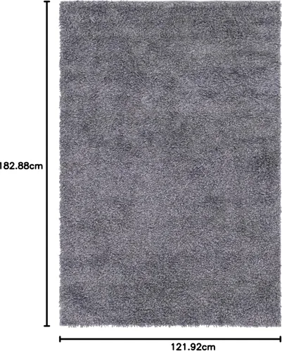 Vista 500 de Unique Loom Colección Davos Shag - Alfombra Lino