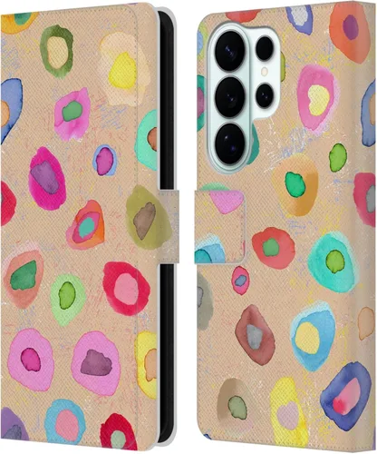 Vista 18 de Head Case Designs Officially Licensed Ninola Ditsy Flowers Yellow Nature Bold Leather Wallet Case Compatible with Samsung Galaxy A07 4G
