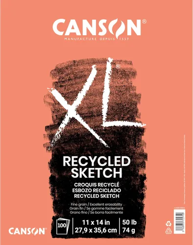 Vista 5 de Canson Cuaderno de bocetos reciclado con tapa de la serie XL de 3-1/2 x 5-1/2