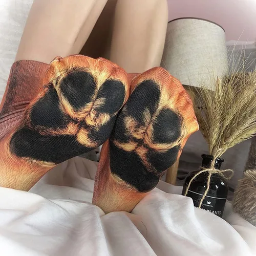 Vista 5 de White Elephant Gifts for Adults Funny Animal Paw Socks Gag Gifts Christmas Stocking Stuffers for Men Women Him Teens