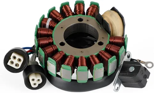 Vista 7 de Estator de bobina Magneto + regulador de voltaje + junta de montaje para Yamaha YFM225 Moto-4 1986-1988, YFM250 Moto-4 1989-1991