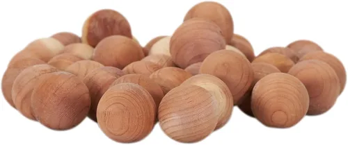 Vista 19 de Household Essentials 26140 CedarFresh - Juego de 4 perchas de madera de cedro rojo con barra fija y gancho giratorio, color marrón y rojo