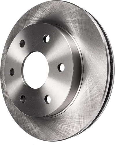 Vista 321 de Detroit Axle - Rotores de freno delantero para 04-13 Mazda 3 Rotores de frenos de disco 06-15 Mazda 5 Reemplazo: Rotor regular delantero de 11.81