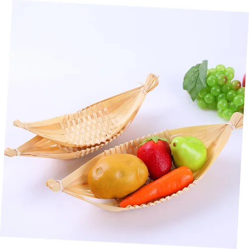 Vista 2 de 4 unids plato Snack Container Fruit Basket Candy Tray Basket Tray Snack Tray Snack Holder Candy Boxes Fruit Tray Candy Case Snack Case