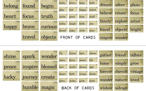 Vista 2 de Tim Holtz - Advantus Idea-Ology - Tarjetas de doble cara (45 unidades), color blanco