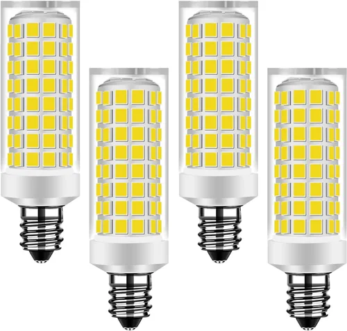 Vista 8 de Bombilla LED E11 de 5 W, equivalente a 50 W, luces halógenas de repuesto, mini base de candelabro AC110-130V, sustituye a 75t4q/ev/mc T4/T3 JD e11