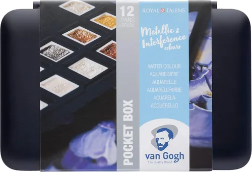 Vista 9 de Van Gogh - Juego de pinturas para acuarela, juego de tubos 10x10 ml Pintura de acuarela de grado profesional con alta resistencia a la luz