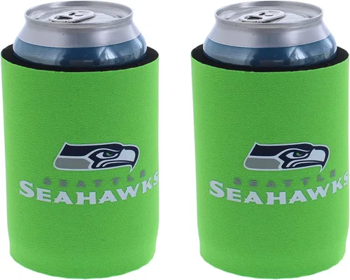Vista 123 de Soporte aislante para latas y botellas de fútbol americano enfriador de bebidas Huggie (Nueva Orleans (Saints) - Negro) Nueva Orleans (Santos)